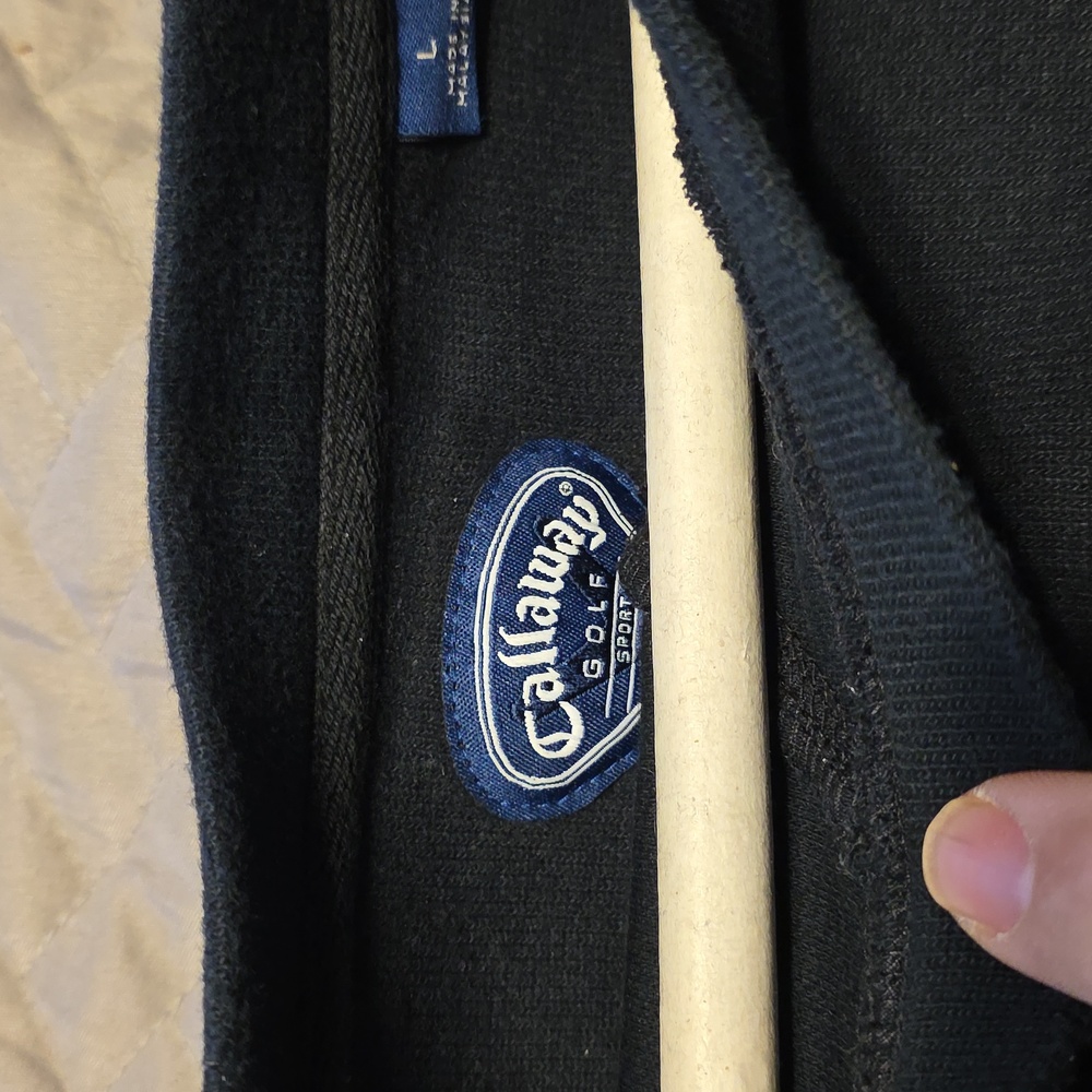 Callaway Men'sBlack Crewneck Sweater - Picture 2 of 3